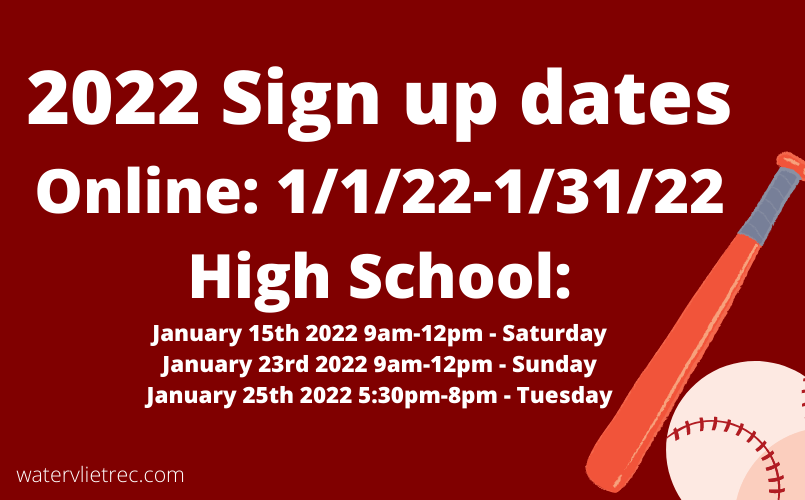 2022 SIGN UP INFO
